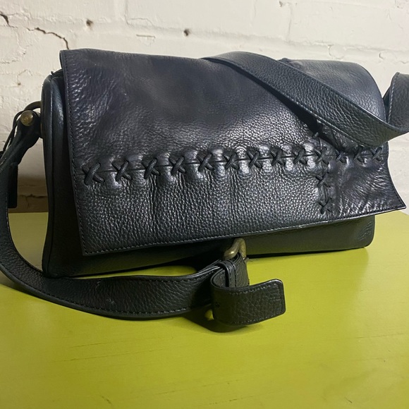 Leather satchel bag - Picture 3 of 3